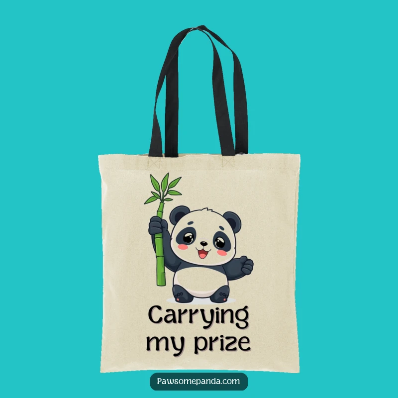 Funny Panda Bamboo Tote: Carry Your Triumph, Hilarious Panda Gift Bag