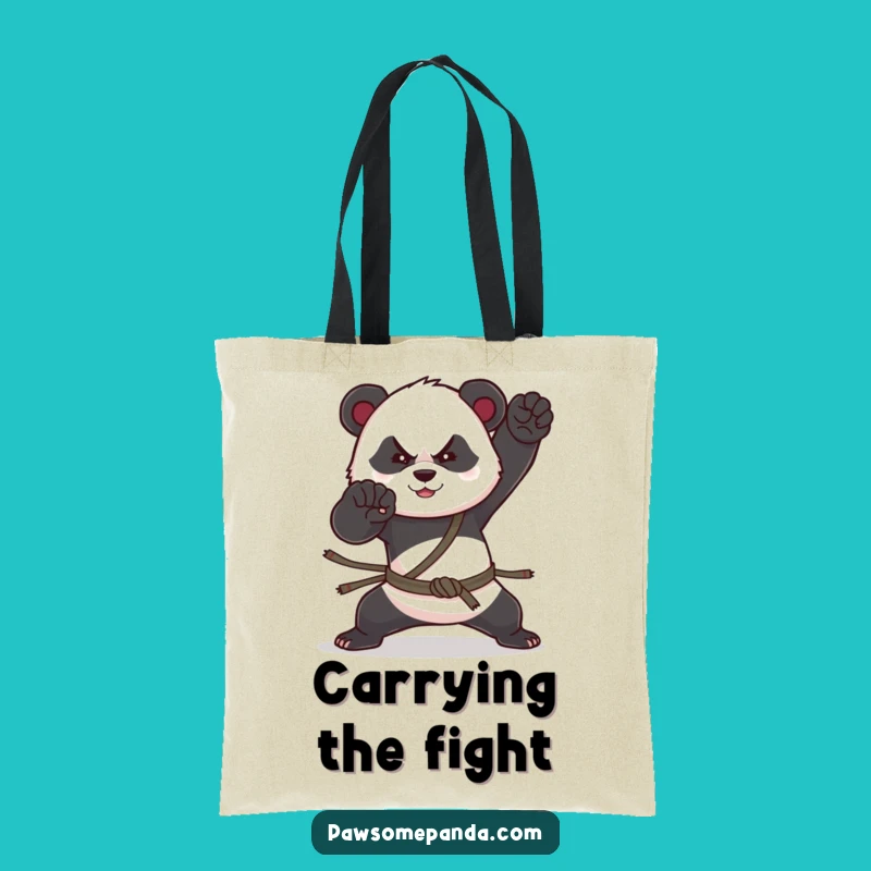 Funny Panda Dojo Tote Bag - Durable Martial Arts Carryall, Perfect Funny Gift!