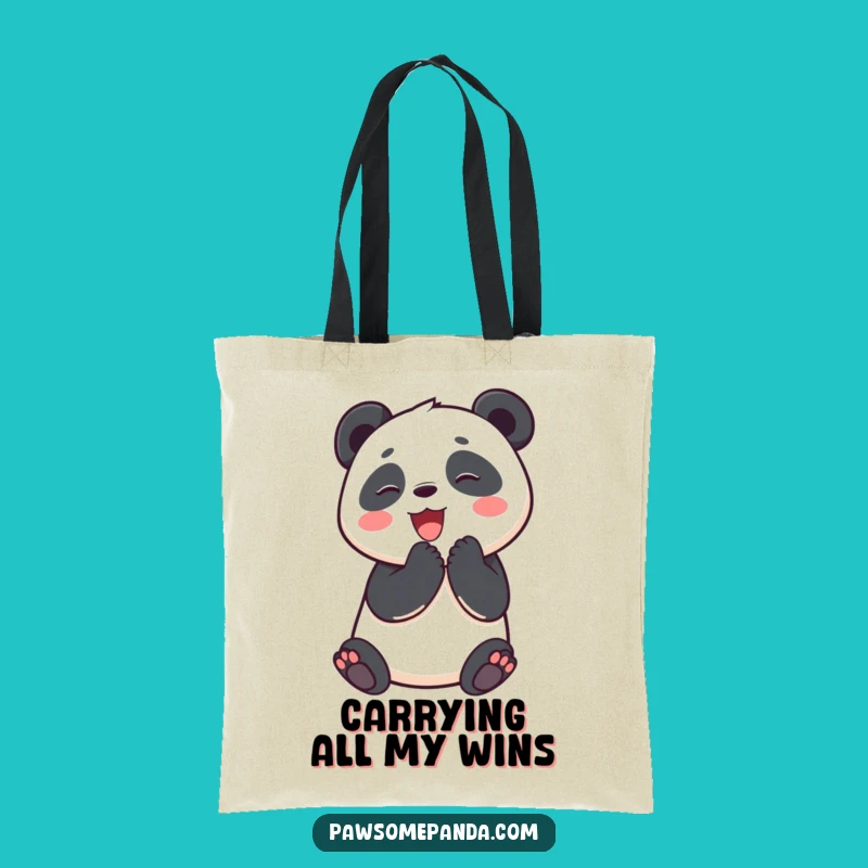 Funny Panda Tote Bag: Spacious Panda Celebration Bag, Ideal Funny Gift Carryall