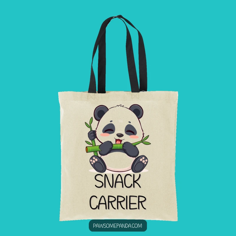 Funny Panda Bamboo Bliss Tote Bag - Stylish & Serene Carry-All